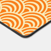 Simple Orange Scallop Pattern デスクマット (コーナー)