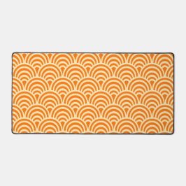 Simple Orange Scallop Pattern デスクマット
