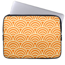 Simple Orange Scallop Pattern