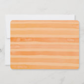 Simple Orange White Photo Graduation 案内状 (裏面)