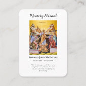 Simple Orthodox Christian Funeral Prayer Card      プレイスカード (正面)