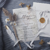 Simple Overlay Photo Budget QR Code Wedding 招待状