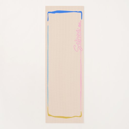 Simple Painted  ヨガマット (正面)