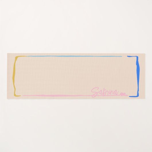 Simple Painted  ヨガマット (正面(横))