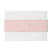 Simple Pale Rose Pink Monogram Invitation 招待状ベリーバンド (裏面例)