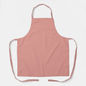 Simple pastel flamingo pink color エプロン (正面)