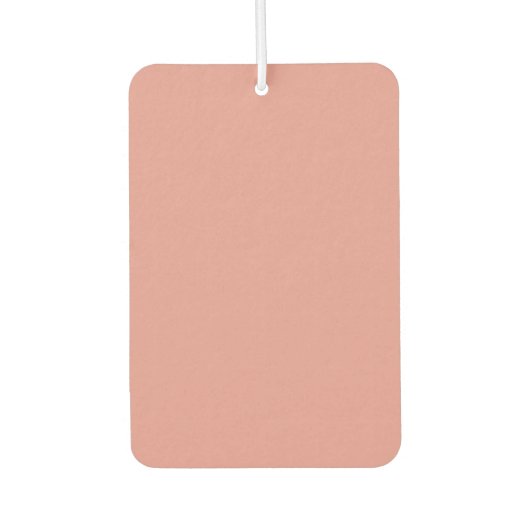 Simple pastel flamingo pink color カーエアーフレッシュナー (正面)