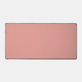 Simple pastel flamingo pink color デスクマット (正面)