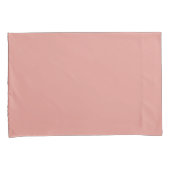 Simple pastel flamingo pink color 枕カバー (正面右)