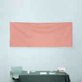 Simple pastel flamingo pink color 横断幕 (トレードショー)