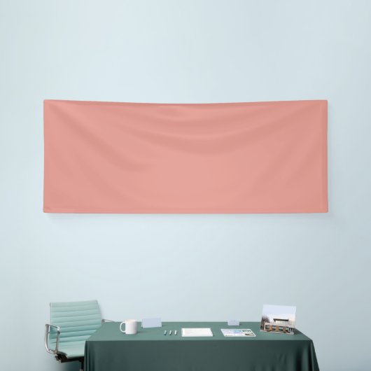 Simple pastel flamingo pink color 横断幕 (トレードショー)