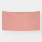 Simple pastel flamingo pink color 横断幕 (横)