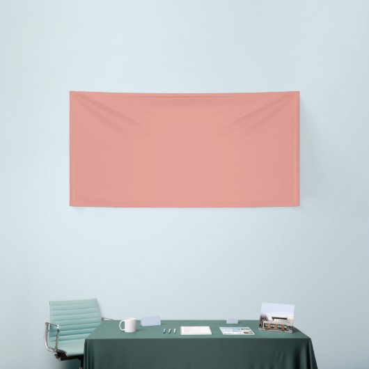 Simple pastel flamingo pink color 横断幕 (トレードショー)