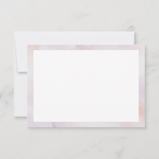 Simple Pastel Graduate Cap Flowers Graduation サンキューカード (裏面)