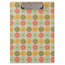 Simple Pastel Vintage Flower Pattern クリップボード