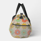 Simple Pastel Vintage Flower Pattern ダッフルバッグ (右)