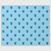 Simple Paw Print Pattern ラッピングペーパー (フラット)