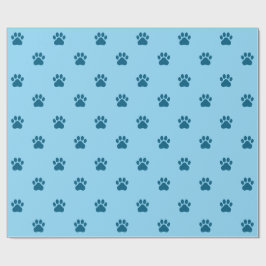 Simple Paw Print Pattern ラッピングペーパー