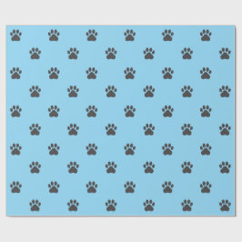 Simple Paw Print Pattern Wrapping Paper ラッピングペーパー
