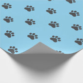 Simple Paw Print Pattern Wrapping Paper ラッピングペーパー (角)