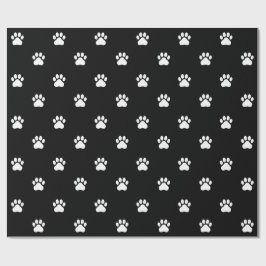 Simple Paw Print Pattern Wrapping Paper ラッピングペーパー