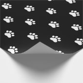 Simple Paw Print Pattern Wrapping Paper ラッピングペーパー (角)