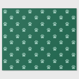 Simple Paw Print Pattern Wrapping Paper ラッピングペーパー