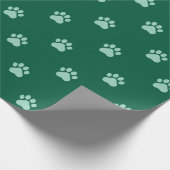 Simple Paw Print Pattern Wrapping Paper ラッピングペーパー (角)