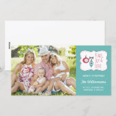 Simple Peace, Joy, and Love Christmas Photo Card シーズンカード (正面/裏面)