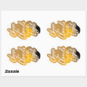 Simple Peace Sticker 楕円形シール (シート)