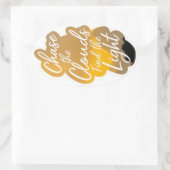 Simple Peace Sticker 楕円形シール (バッグ)