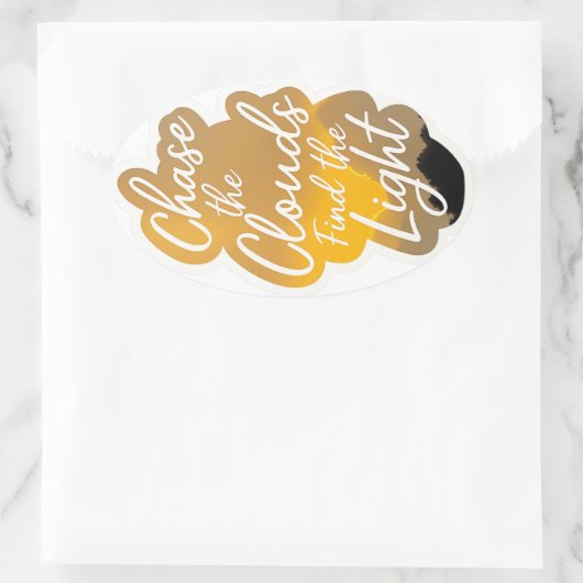 Simple Peace Sticker 楕円形シール (バッグ)