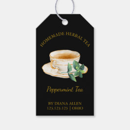 Simple Peppermint Tea Hang Tag  ギフトタグ