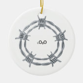 Simple Personalized business logo  セラミックオーナメント (正面)