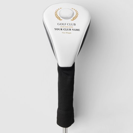Simple Personalized Logo Golf Club Head Cover ゴルフヘッドカバー (正面)