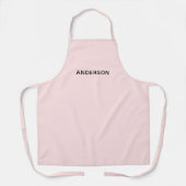 Simple Personalized Name Monogram | Elegant Custom エプロン (正面)