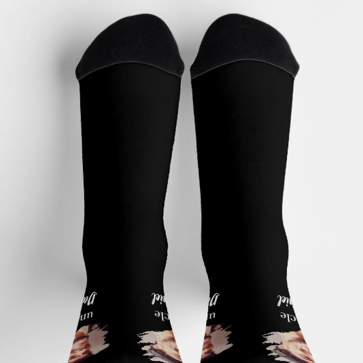 Simple Personalized Photo ソックス (上部)