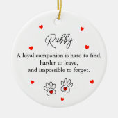 Simple Pet Name セラミックオーナメント (正面)
