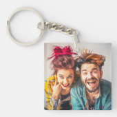 Simple Photo and To My Man Script Double Sided キーホルダー (正面)