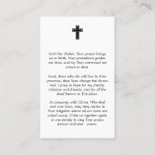 Simple Photo Funeral Prayer Card 名刺 (裏面)