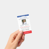 Simple Photo Identification Emergency Child ID バッジ (手持ち)