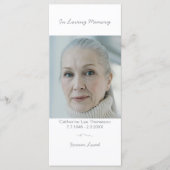 Simple Photo Memorial Order Of Service Program プログラム (正面)