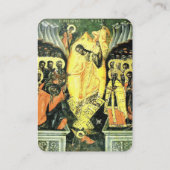 Simple Photo Orthodox Funeral Prayer Card プレイスカード (裏面)