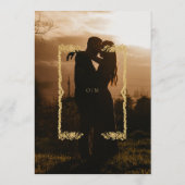 Simple Photo Overlay Wedding 招待状 (裏面)