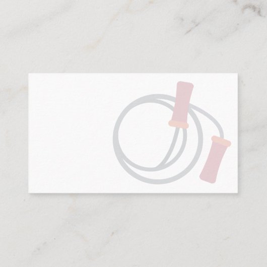 Simple Photo QR Code Personal Message Orange White 名刺 (裏面)