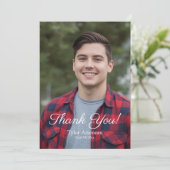 Simple Photo Thank you Graduation Personalize サンキューカード (スタンド正面)