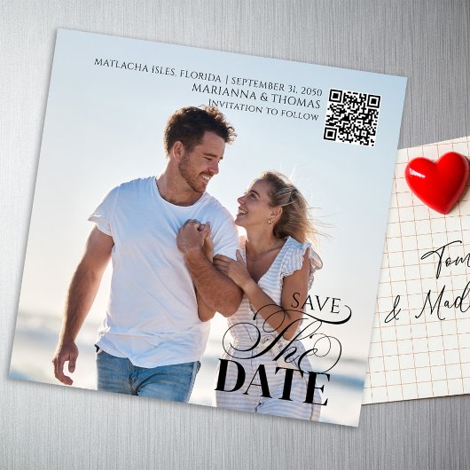 Simple Photo Wedding Save the Date Custom