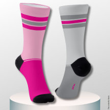 Simple Pink and Grey, Gray and Pink Mismatching