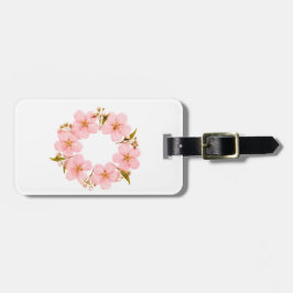 Simple Pink Flowery  ラゲッジタグ