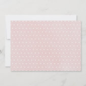 Simple Pink Girl Baptism Christening Photo サンキューカード (裏面)